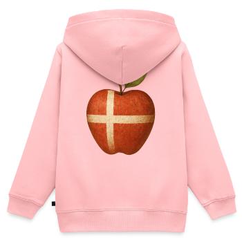 Dänemark - Kinder Premium Organic Zip Hoodie - Rosa - Hinten - AI Model Kid Female (0cm)