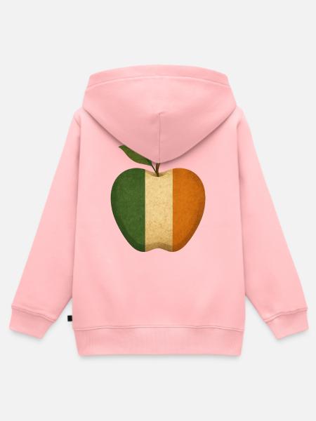 Irland - Kinder Premium Organic Zip Hoodie - Rosa