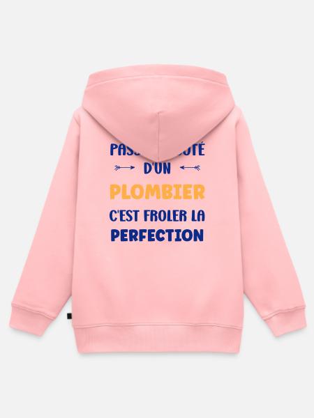 Klempner - Kinder Premium Organic Zip Hoodie - Rosa