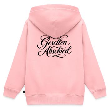 Junggesellen Abschied - Kinder Premium Organic Zip Hoodie - Rosa - Hinten - AI Model Kid Female (0cm)