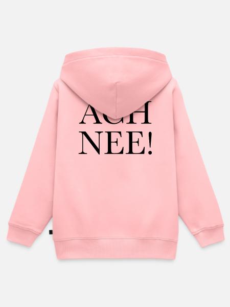 Ach nee - Kinder Premium Organic Zip Hoodie - Rosa