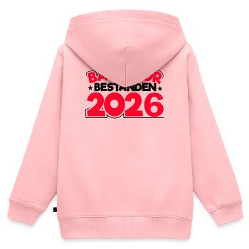 Licence 2026 Remise des diplômes - Sweat Premium à capuche zippé enfant bio - rose - Dos - AI Model Kid Female (0cm)
