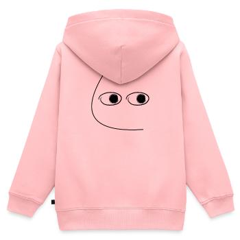 SideEye - Kinder Premium Organic Zip Hoodie - Rosa - Hinten - AI Model Kid Female (0cm)