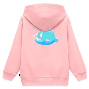 Frogfish - Kids Premium Organic Zip-up Hoodie - rose - Back - AI Model Kid Female (0cm)