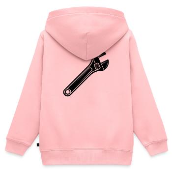 Adjustable wrench - Kids Premium Organic Zip-up Hoodie - rose - Back - AI Model Kid Female (0cm)