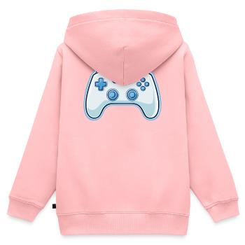 Videospiel und Spaß beim Spielen – Spielergeschenk - Kinder Premium Organic Zip Hoodie - Rosa - Hinten - AI Model Kid Female (0cm)