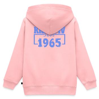 1965 - Kinder Premium Organic Zip Hoodie - Rosa - Hinten - AI Model Kid Female (0cm)