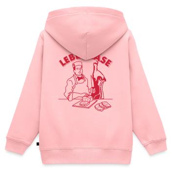Lustiger Metzger Leberkäse Bayrischer Döner - Kinder Premium Organic Zip Hoodie - Rosa - Hinten - AI Model Kid Female (0cm)