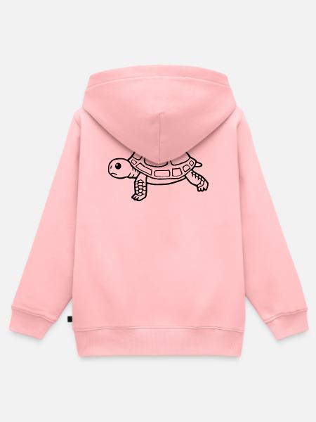 Schildkröten Schildkröten - Kinder Premium Organic Zip Hoodie - Rosa