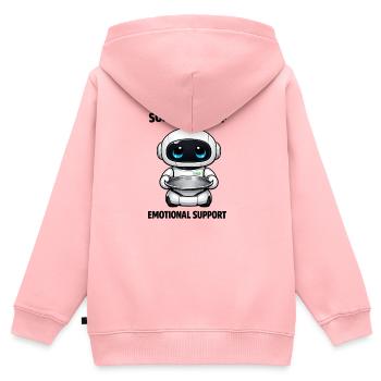 Snack Bot Küchenfreund - Kinder Premium Organic Zip Hoodie - Rosa - Hinten - AI Model Kid Female (0cm)