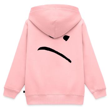 Triste - Sweat Premium à capuche zippé enfant bio - rose - Dos - AI Model Kid Female (0cm)