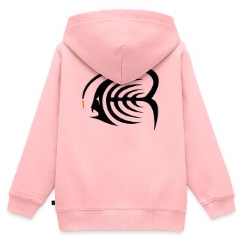 Frogfish - Kids Premium Organic Zip-up Hoodie - rose - Back - AI Model Kid Female (0cm)