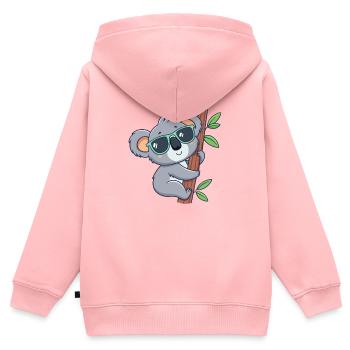 Koala Trendy Sonnenbrille - Kinder Premium Organic Zip Hoodie - Rosa - Hinten - AI Model Kid Female (0cm)