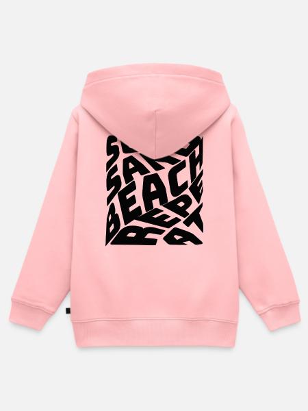 SUN SAND BEACH - Kinder Premium Organic Zip Hoodie - Rosa