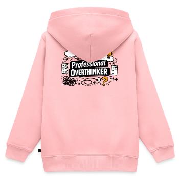 Réfléchisseur professionnel - Sweat Premium à capuche zippé enfant bio - rose - Dos - AI Model Kid Female (0cm)