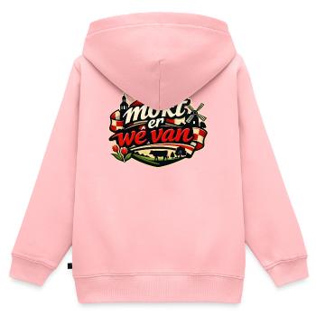 Muss da sein, Brabant-Logo - Kinder Premium Organic Zip Hoodie - Rosa - Hinten - AI Model Kid Female (0cm)