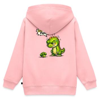Lustiger Spruch Outfit Statement Motiv - Kinder Premium Organic Zip Hoodie - Rosa - Hinten - AI Model Kid Female (0cm)
