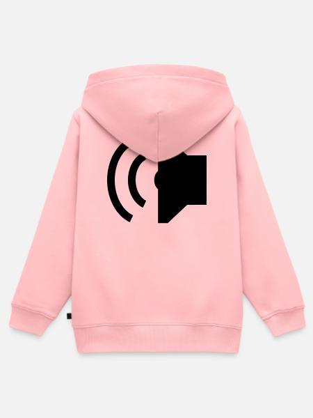 Speaker, Lautsprecher - Kinder Premium Organic Zip Hoodie - Rosa