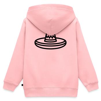Mexikanischer Hut - Kinder Premium Organic Zip Hoodie - Rosa - Hinten - AI Model Kid Female (0cm)