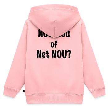 Nou-Nou of Net Nou? - Kids Premium Organic Zip-up Hoodie - rose - Back - AI Model Kid Female (0cm)