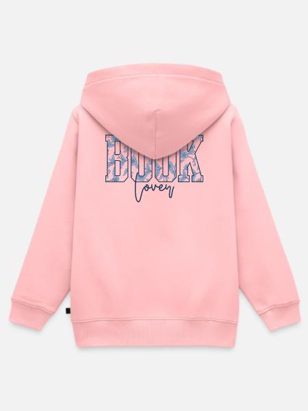 Floral Buch Liebe - Kinder Premium Organic Zip Hoodie - Rosa
