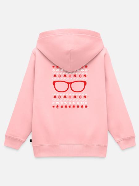 Optik Optiker Augenarzt - Kinder Premium Organic Zip Hoodie - Rosa