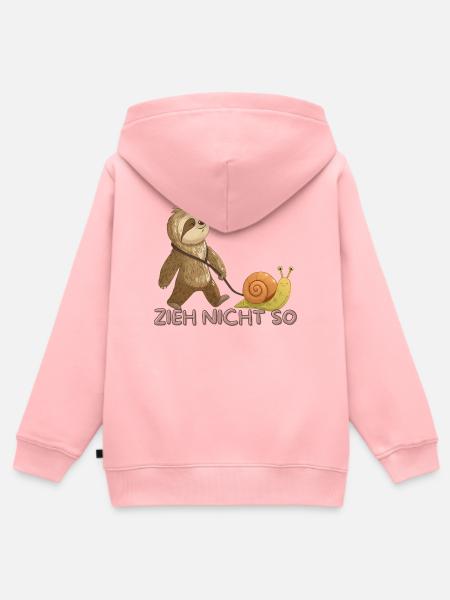 Zieh Nicht So – Langsame Freundschaft - Kinder Premium Organic Zip Hoodie - Rosa