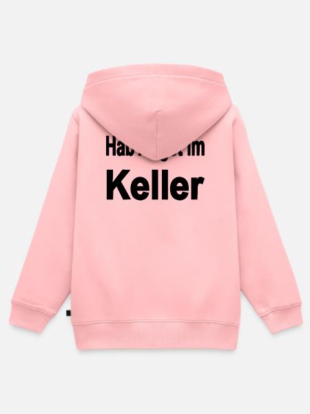 Keller - Kinder Premium Organic Zip Hoodie - Rosa
