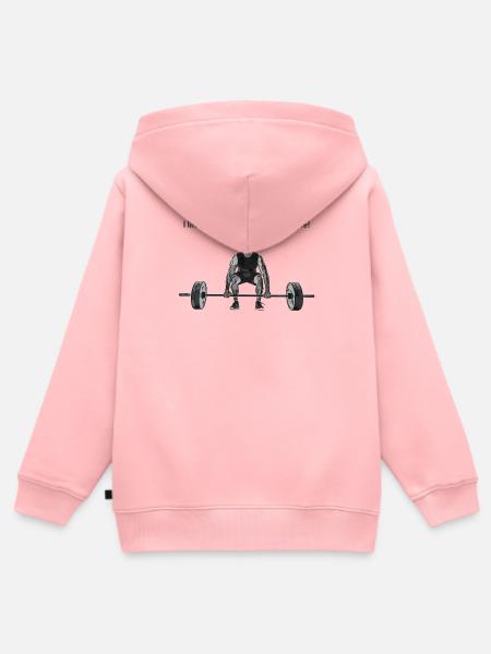 Vectorization_36 - Kinder Premium Organic Zip Hoodie - Rosa