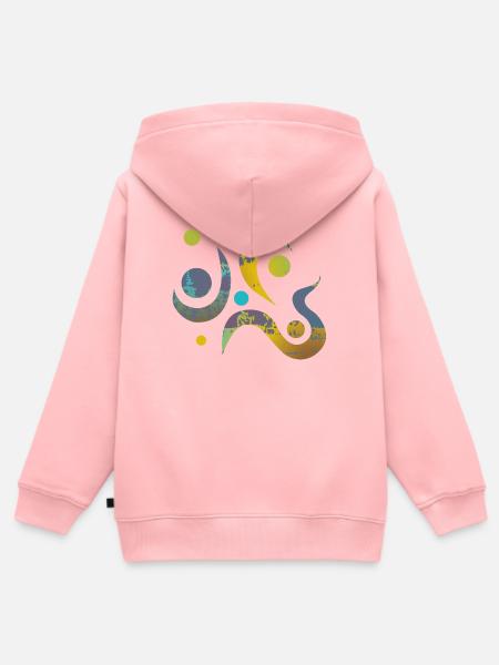 yoga-design_17 - Kinder Premium Organic Zip Hoodie - Rosa