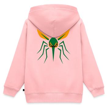 Moskito, Mücke, Insekt, Böse - Kinder Premium Organic Zip Hoodie - Rosa - Hinten - AI Model Kid Female (0cm)