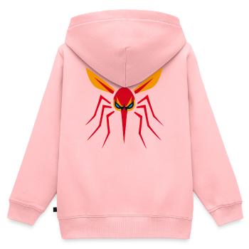 Moskito, Mücke, Insekt, Böse - Kinder Premium Organic Zip Hoodie - Rosa - Hinten - AI Model Kid Female (0cm)