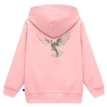 Taube | Heilig-Geist-Hemd | Christliches Symbol - Kinder Premium Organic Zip Hoodie - Rosa - Hinten - AI Model Kid Female (0cm)