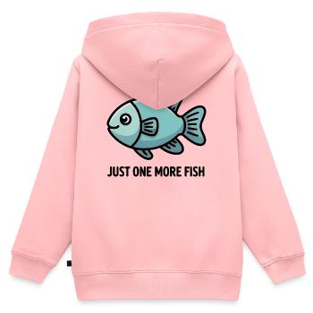Encore un cadeau pour les amoureux des aquariums de dessins animés de poissons - Sweat Premium à capuche zippé enfant bio - rose - Dos - AI Model Kid Female (0cm)