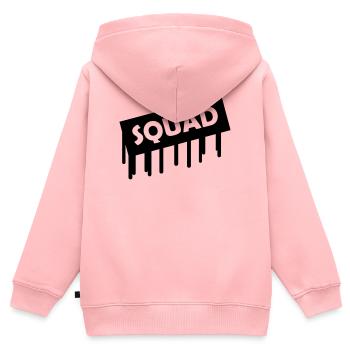 squad - Kinder Premium Organic Zip Hoodie - Rosa - Hinten - AI Model Kid Female (0cm)