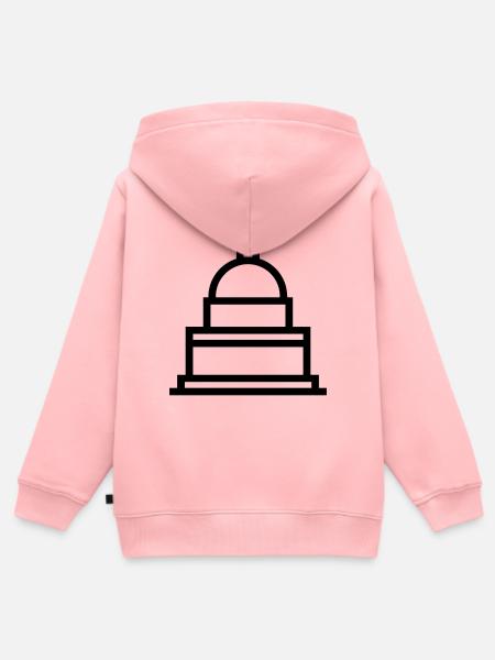 Regierung - Kinder Premium Organic Zip Hoodie - Rosa