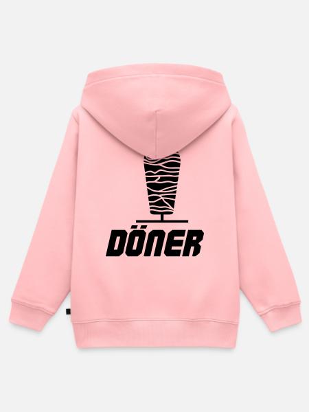 Döner Kebab - Kinder Premium Organic Zip Hoodie - Rosa
