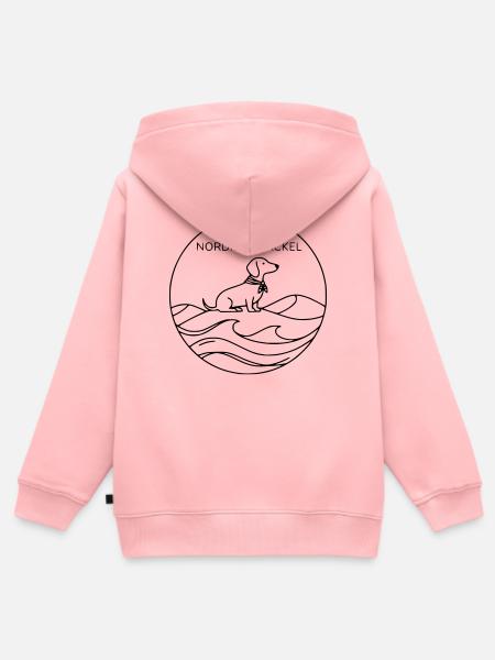 nordischdackel - Kinder Premium Organic Zip Hoodie - Rosa