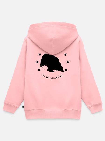 Fehmarn macht glücklich - Insel Ostsee  - Kinder Premium Organic Zip Hoodie - Rosa