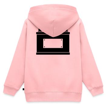 Autobatterie - Kinder Premium Organic Zip Hoodie - Rosa - Hinten - AI Model Kid Female (0cm)