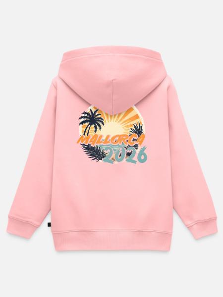 Mallorca 2026 - Kinder Premium Organic Zip Hoodie - Rosa