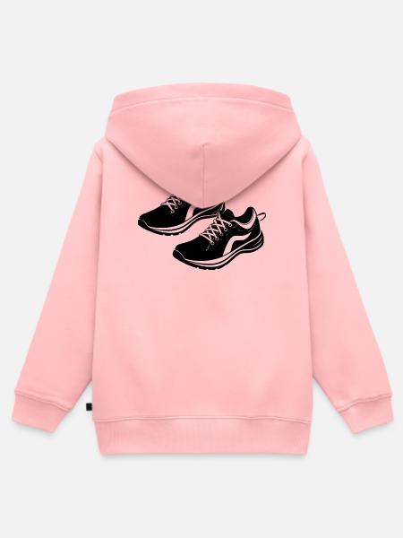 Laufschuhe - Kinder Premium Organic Zip Hoodie - Rosa