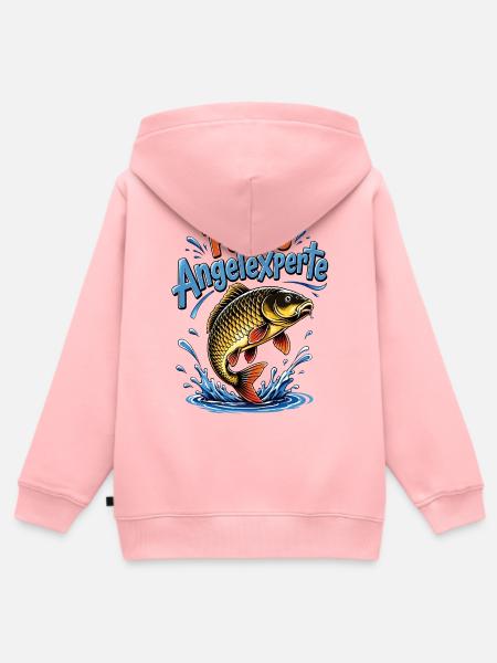 Papas Angelexperte - Kinder Premium Organic Zip Hoodie - Rosa