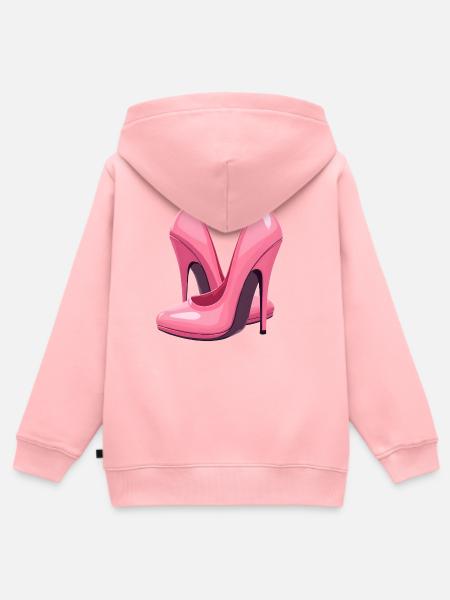 High Heels Schuhe - Kinder Premium Organic Zip Hoodie - Rosa