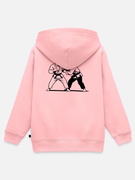 Sambo - Kinder Premium Organic Zip Hoodie - Rosa