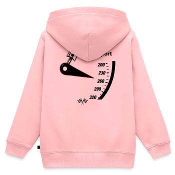 Motorsport Tacho - Kinder Premium Organic Zip Hoodie - Rosa - Hinten - AI Model Kid Female (0cm)