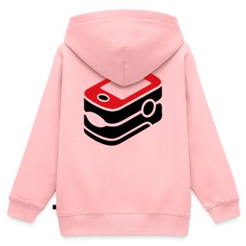 Pulsoximeter Sauerstoff Medizin - Kinder Premium Organic Zip Hoodie - Rosa - Hinten - AI Model Kid Female (0cm)