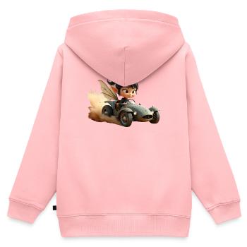 Adventure Goblin in Sand Car - Kids Premium Organic Zip-up Hoodie - rose - Back - AI Model Kid Female (0cm)
