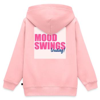Sautes d’humeur Charge - Sweat Premium à capuche zippé enfant bio - rose - Dos - AI Model Kid Female (0cm)