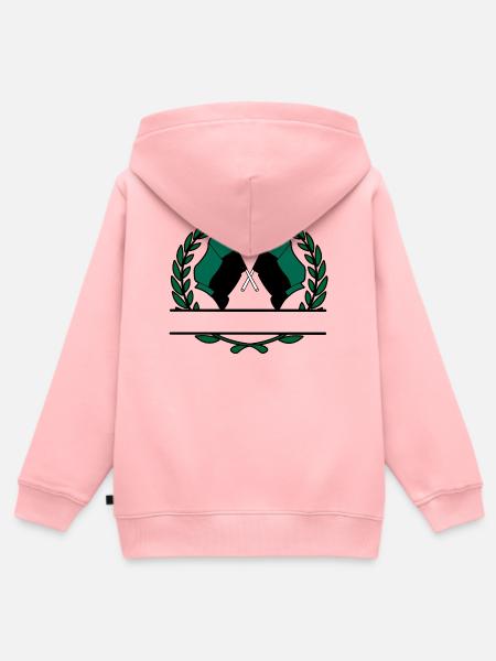 Texel Laurel Custom – Inselausgabe - Kinder Premium Organic Zip Hoodie - Rosa